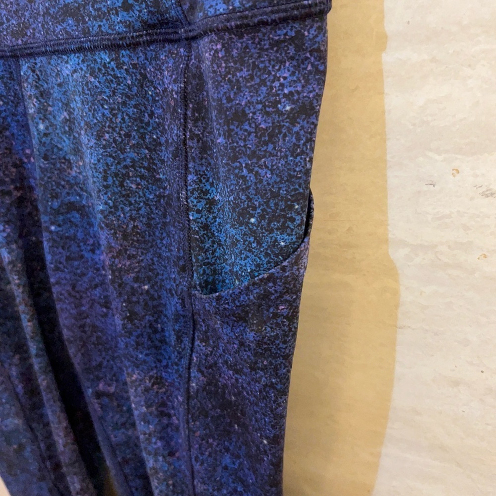 Lululemon Fast and Free Tight 11 25" *Nulux Polar Lights Blue Multi - Picture 5 of 13